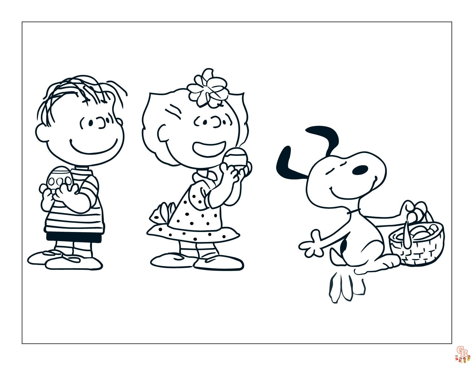 Peanuts Coloring Pages 5