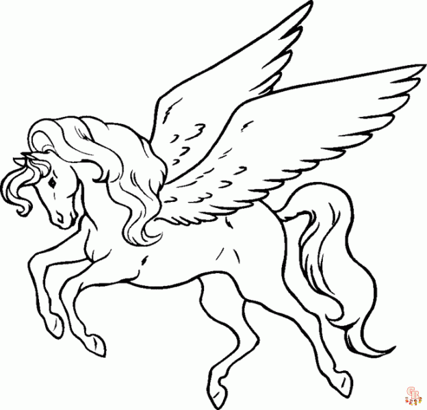Pegasus Coloring Pages 1 1