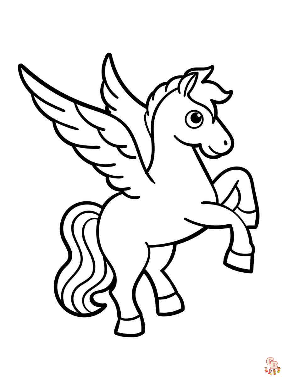 pegasus pictures to color