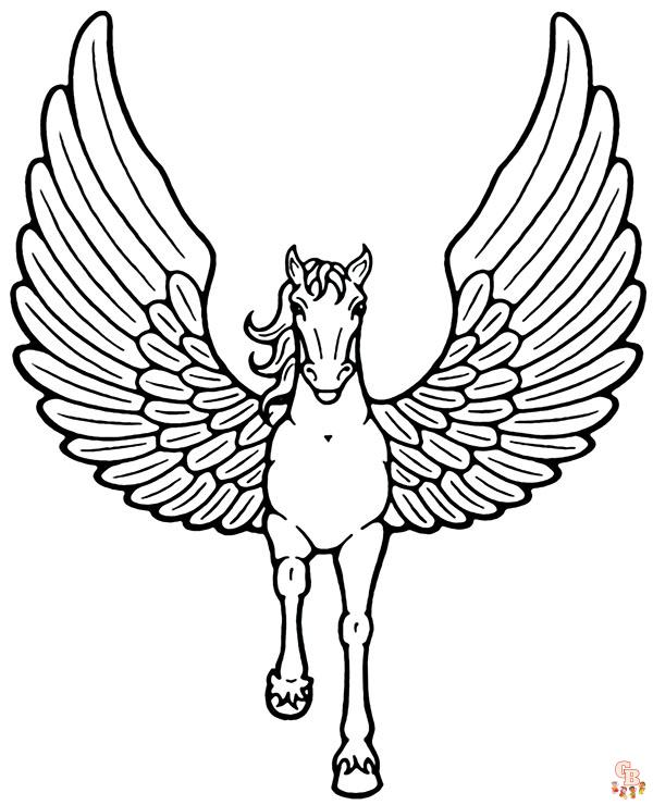 Pegasus Coloring Pages 4
