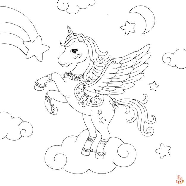 Pegasus Coloring Pages 5