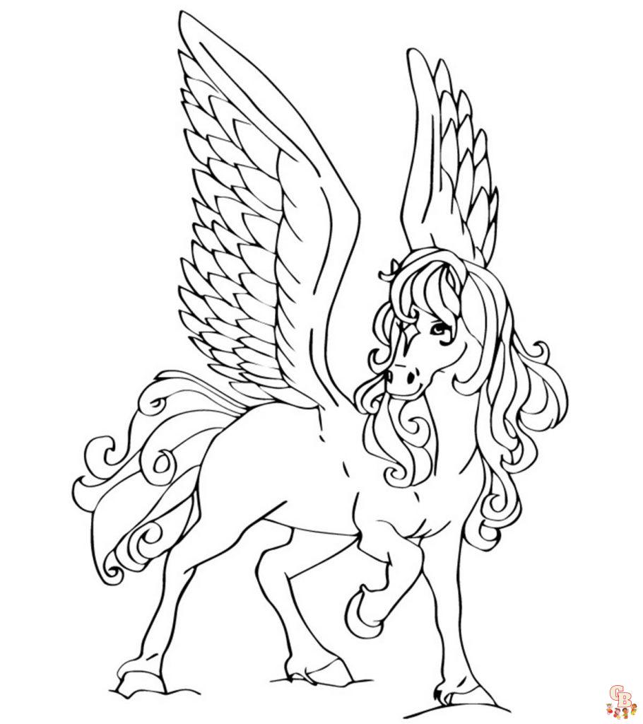 Pegasus Coloring Pages 6