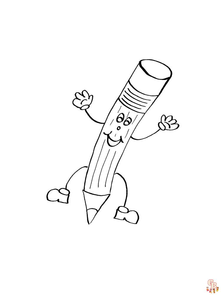 Pencil Coloring Pages
