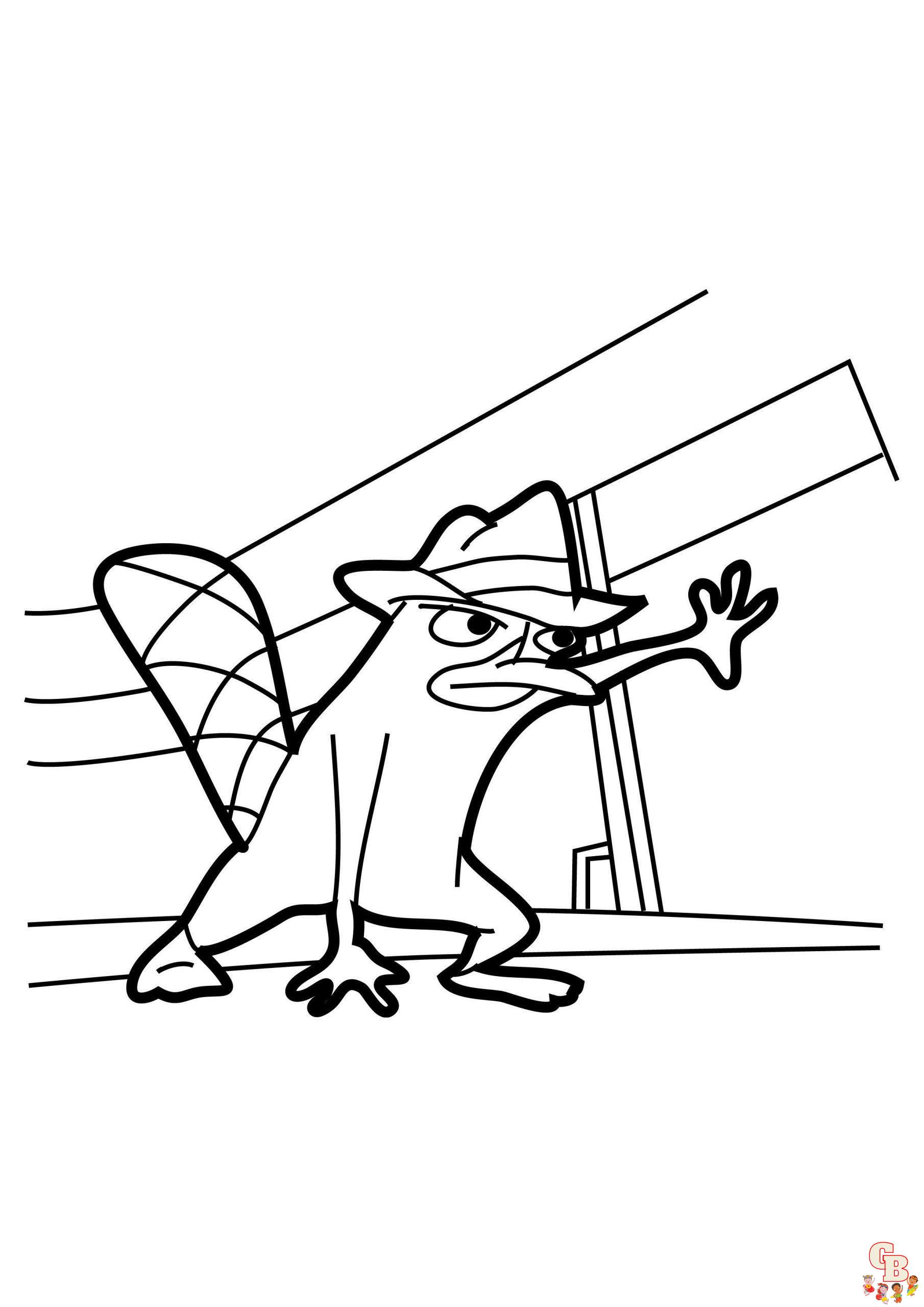 Perry the Platypus Coloring Pages