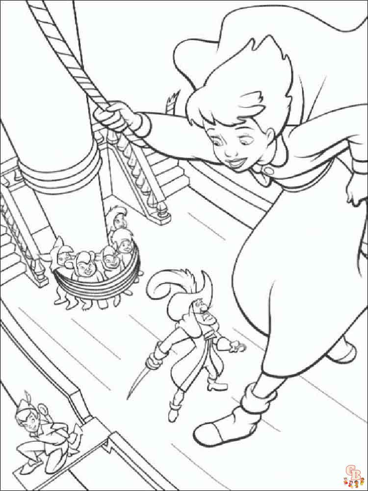 Peter Pan Coloring Pages 12