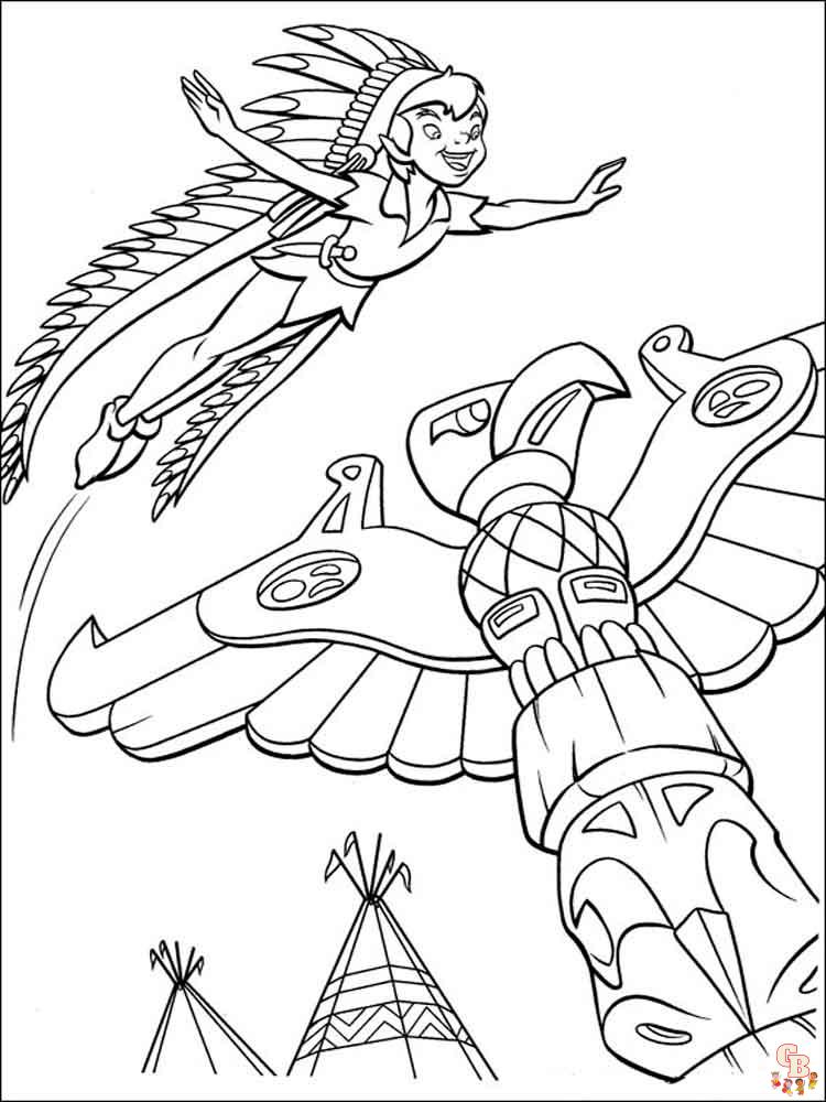 Peter Pan Coloring Pages 16
