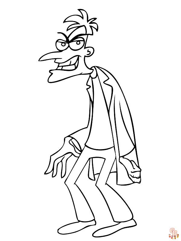Phineas and Ferb Coloring Pages 1 1