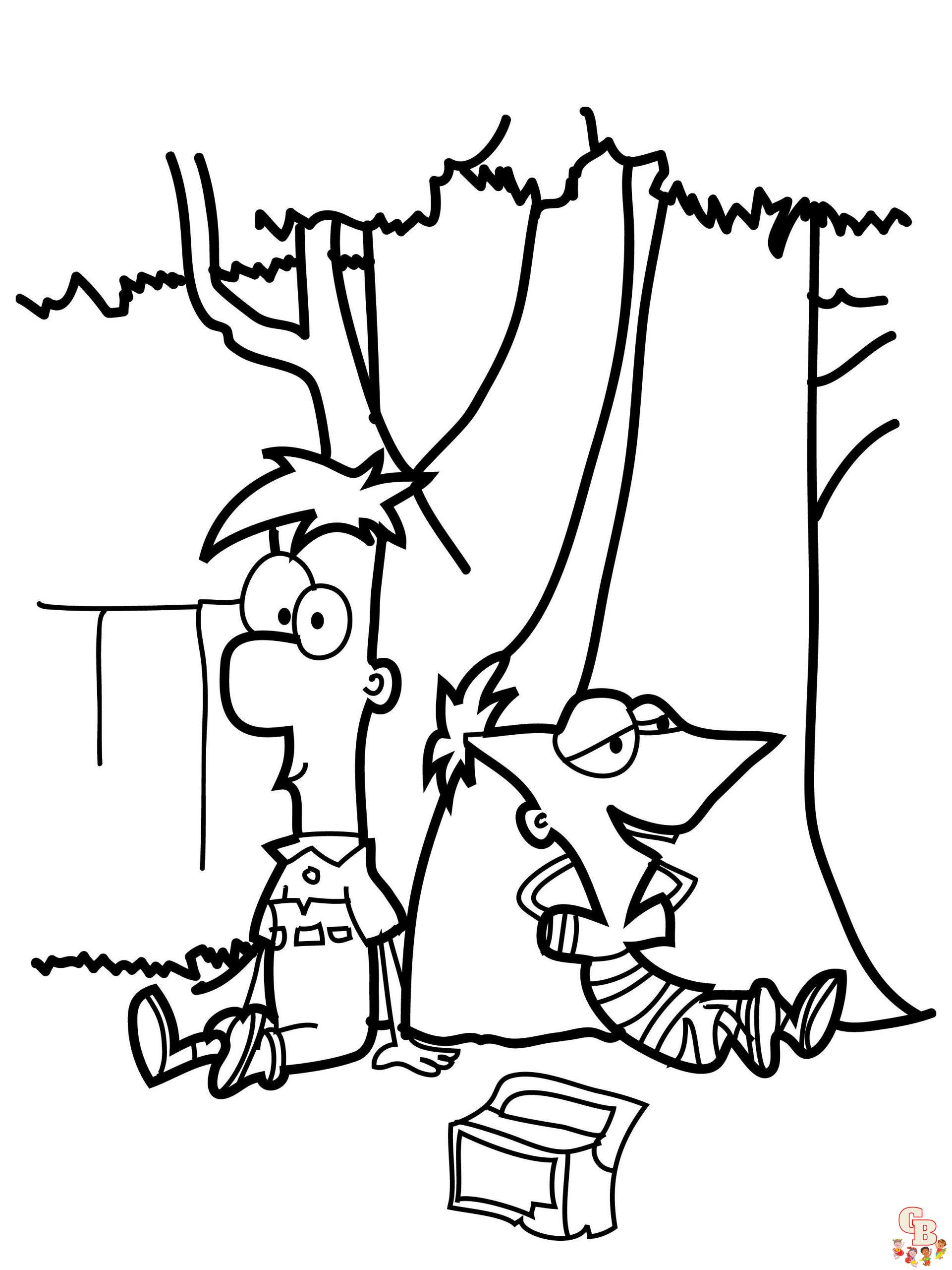 Phineas and Ferb Coloring Pages 1