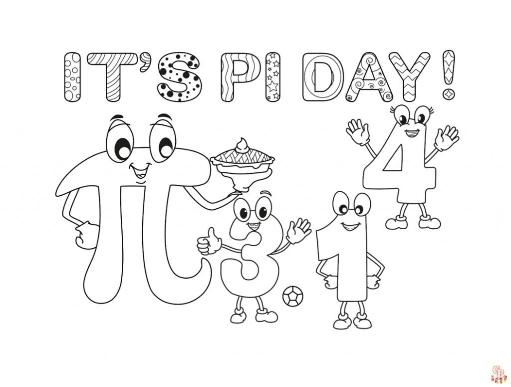 Pi Day Coloring Pages 1