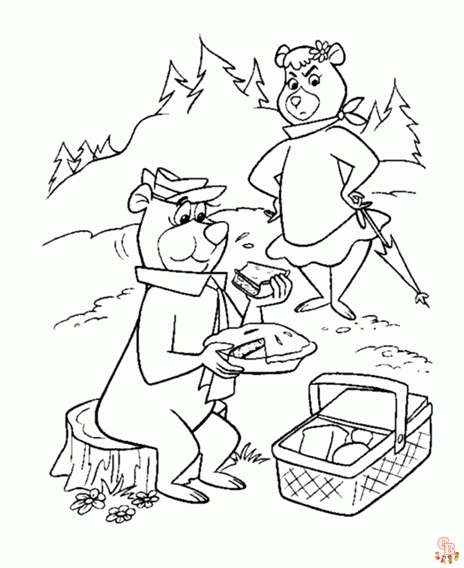 Picnic Coloring Pages01