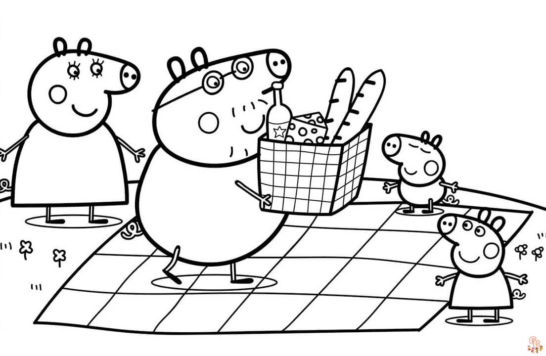Picnic Coloring Pages03
