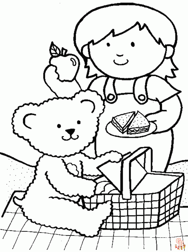 Picnic Coloring Pages04