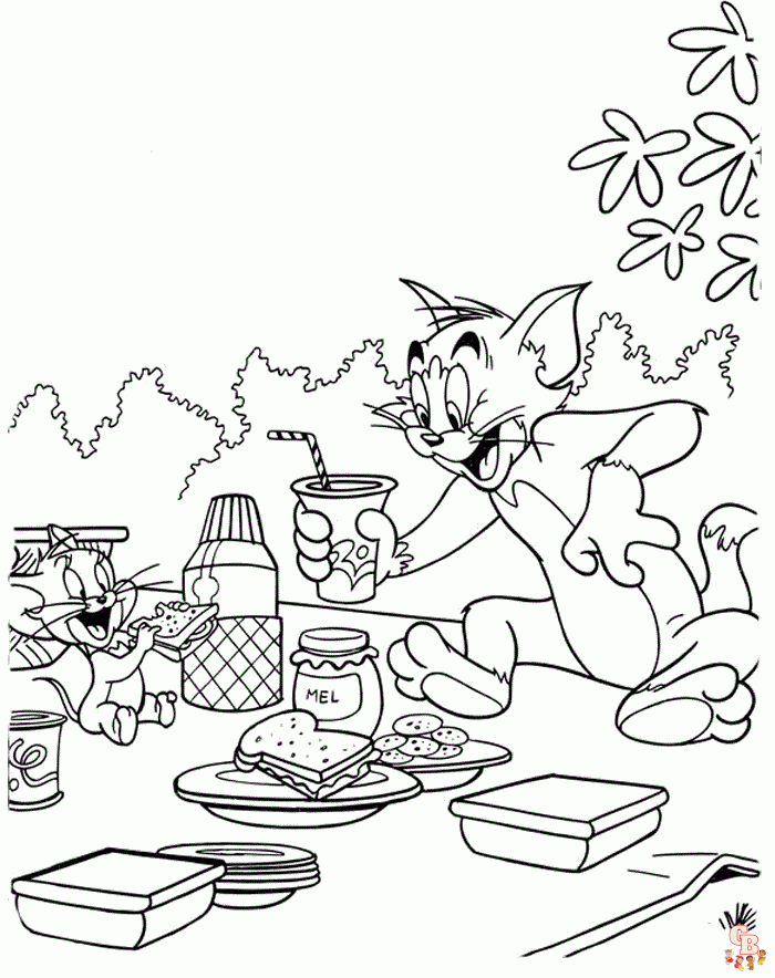 Picnic Coloring Pages06