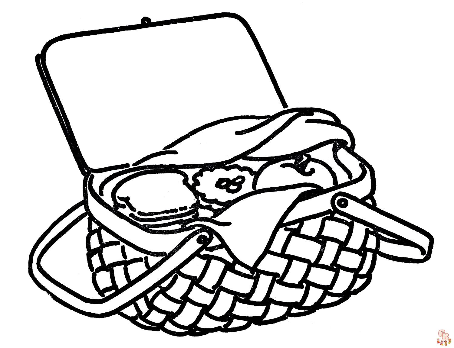 Picnic Coloring Pages08