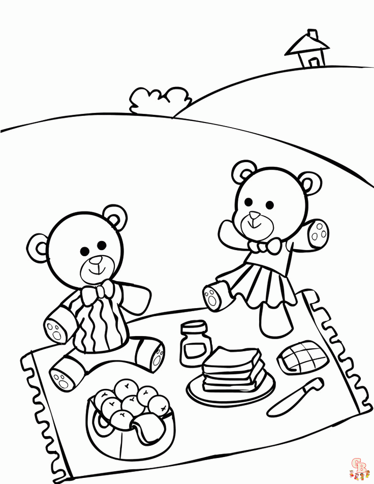 Picnic Coloring Pages09