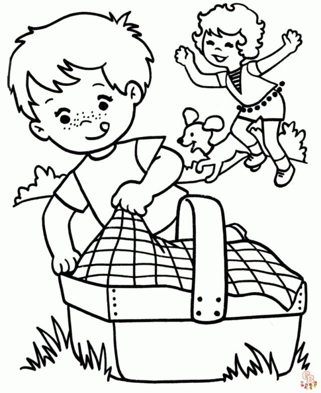 Picnic Coloring Pages10