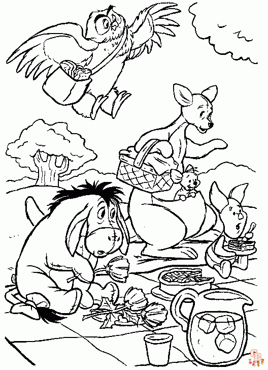 Picnic Coloring Pages12