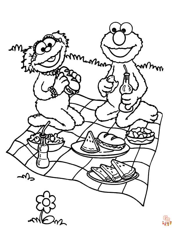 Picnic Coloring Pages13