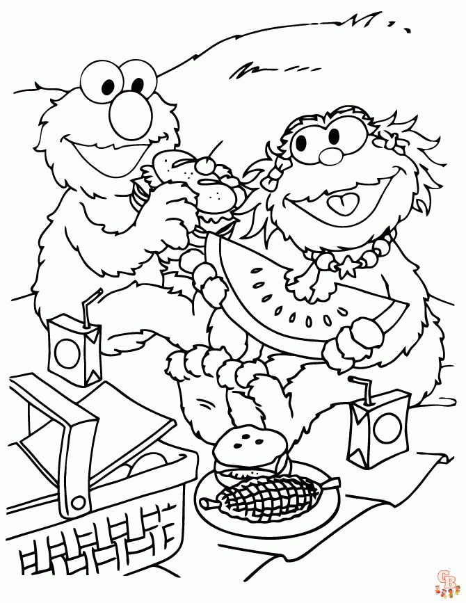 Picnic Coloring Pages20