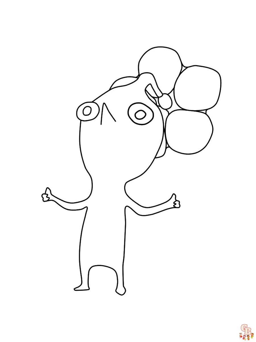 Pikmin Coloring Pages 1