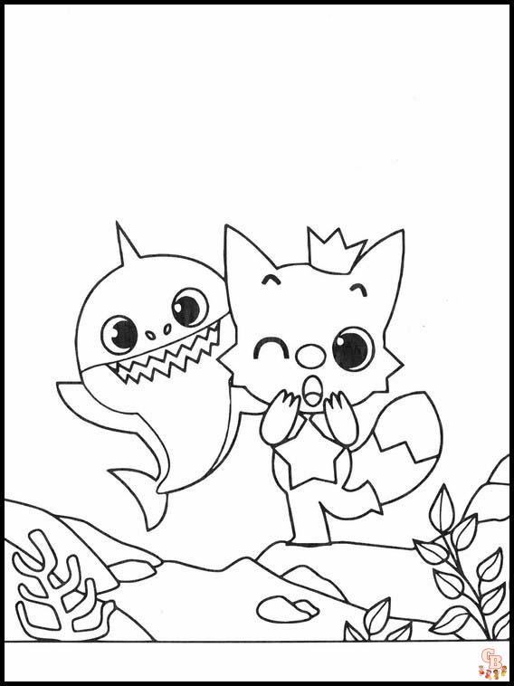 Pinkfong coloring pages