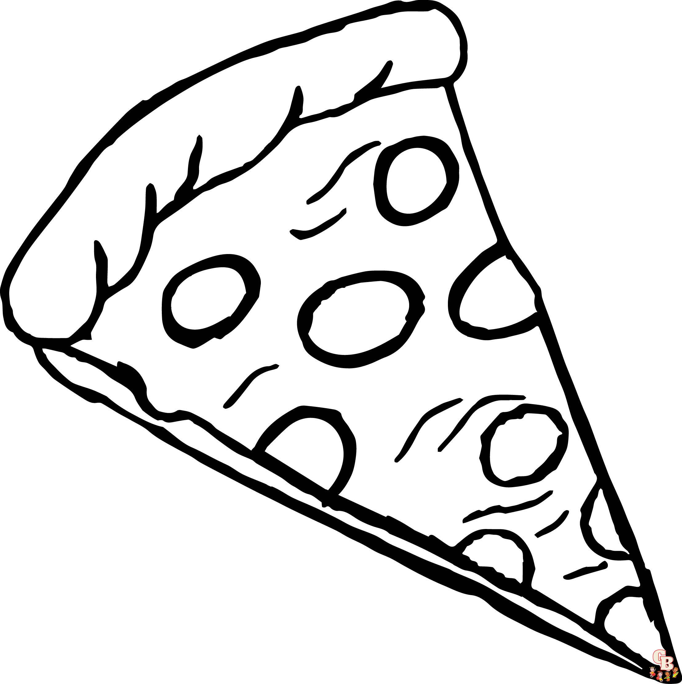 Pizza Coloring Pages 1