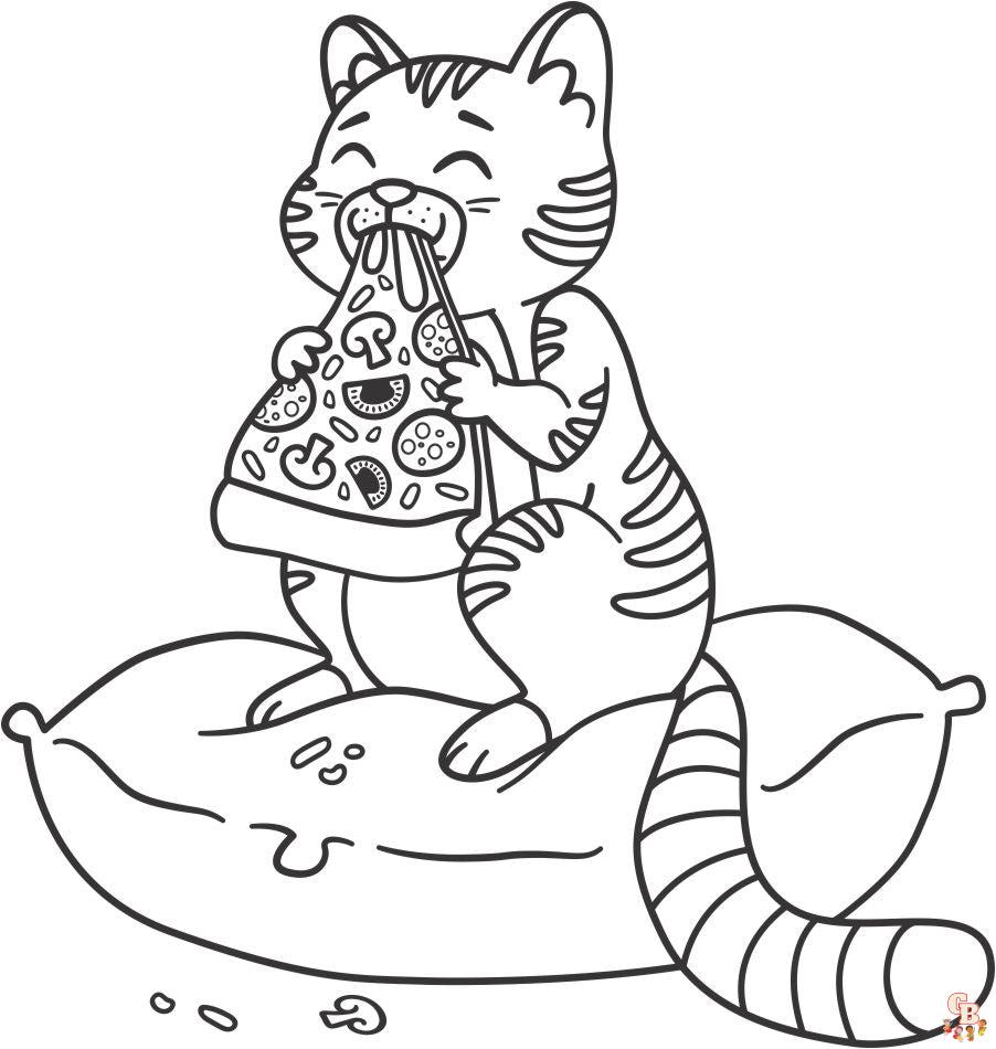 Pizza Coloring Pages 2