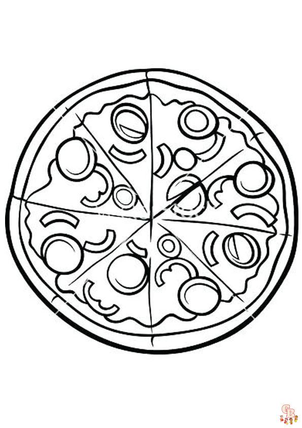 Pizza Coloring Pages 4
