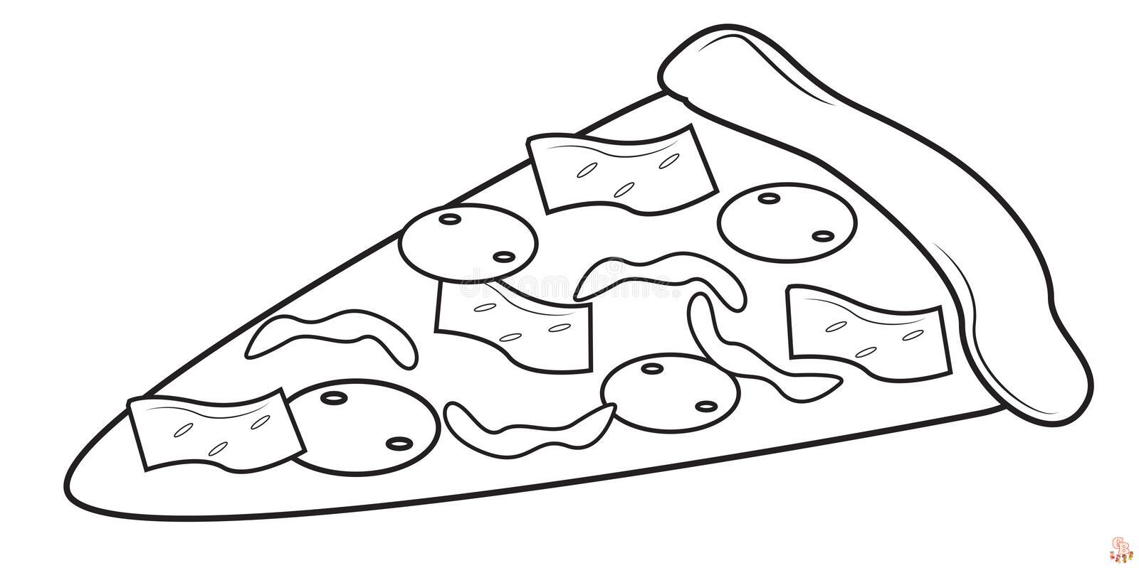 Pizza Coloring Pages 6
