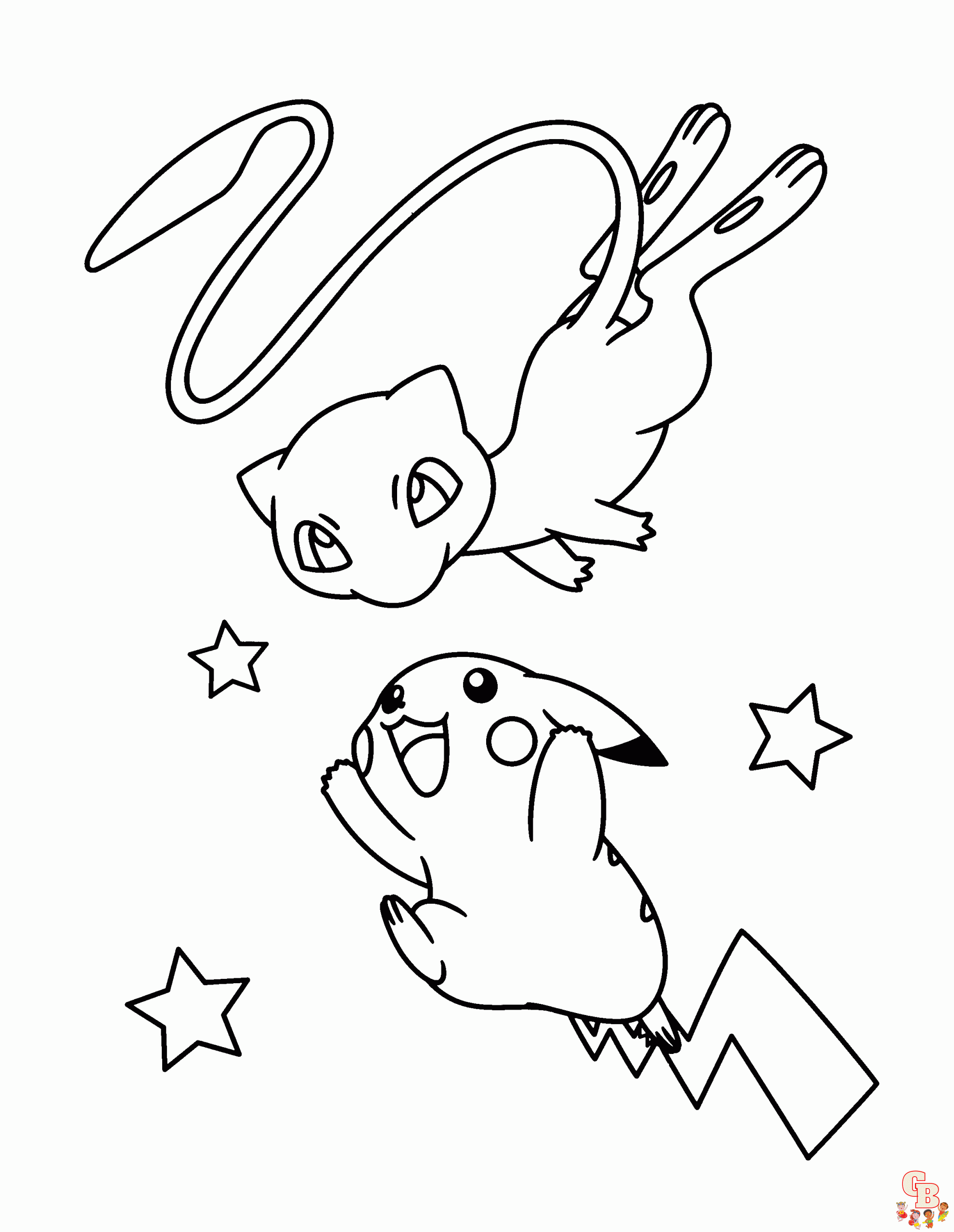 mew pokemon coloring pages to print