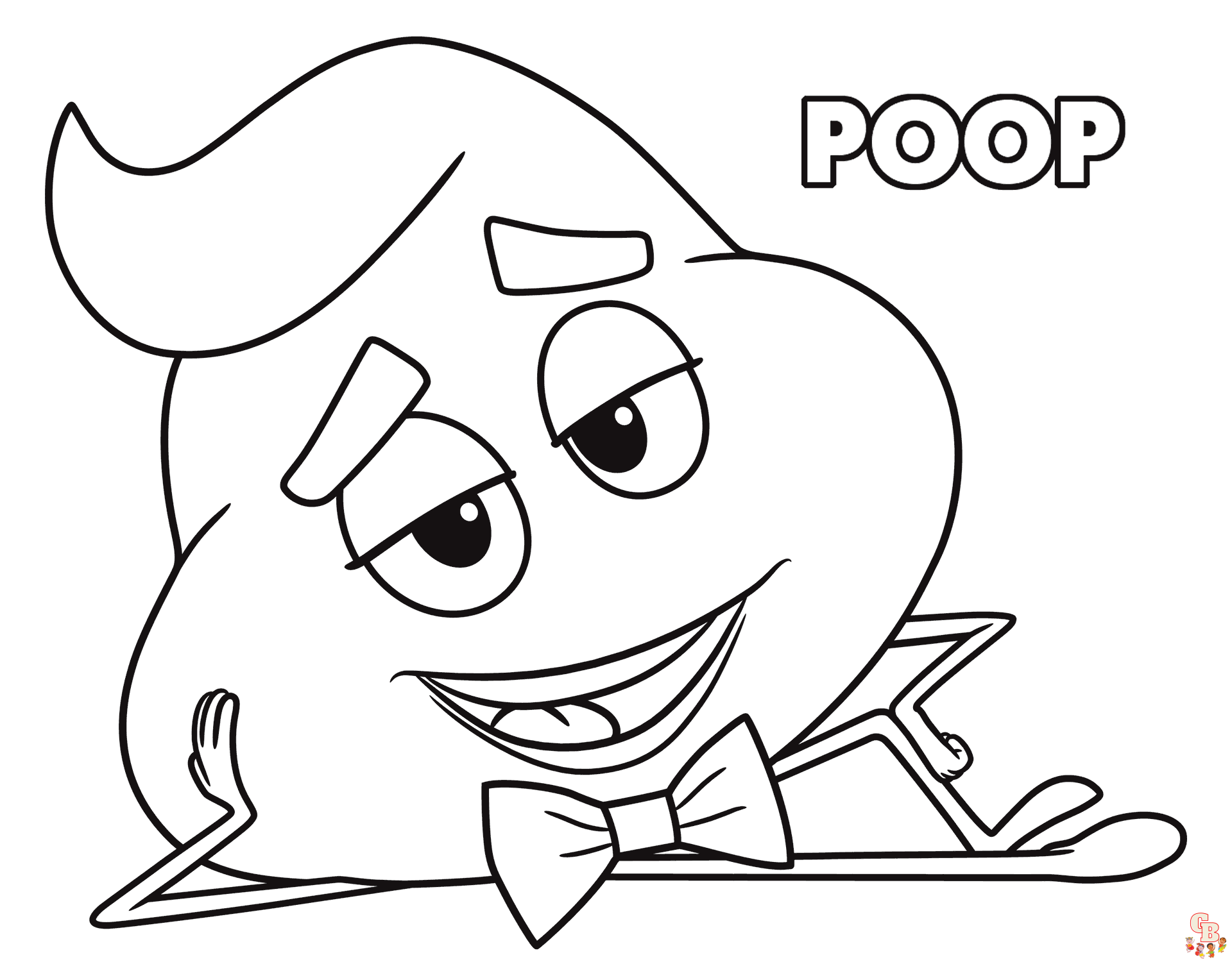 Color Your World With Poop Coloring Pages Free Printables