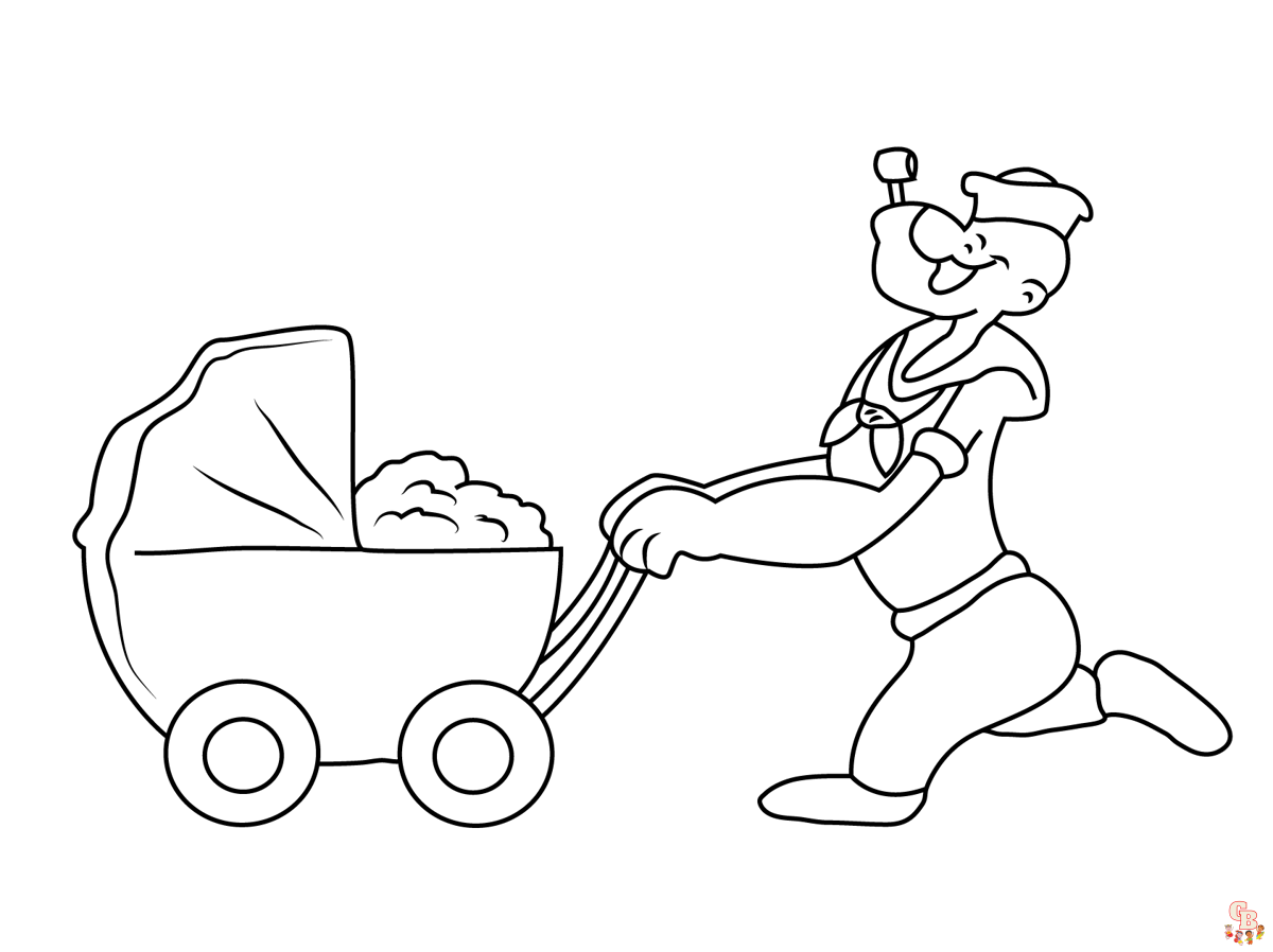 Popeye Coloring Pages 2