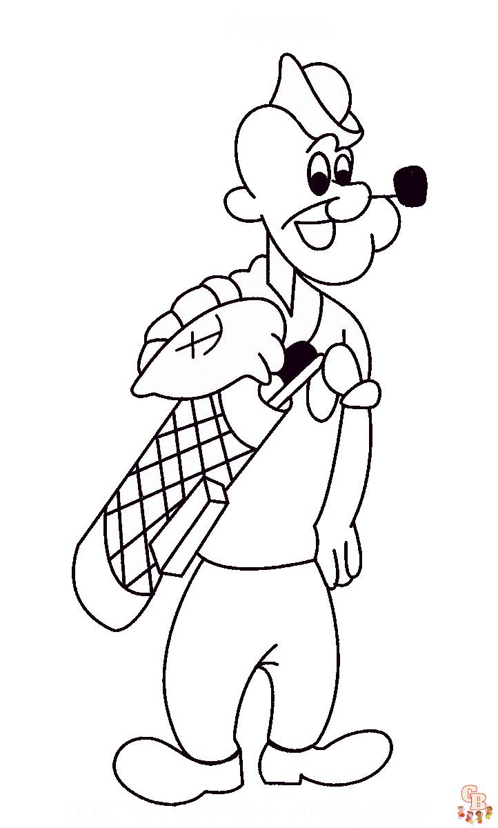Popeye Coloring Pages 4