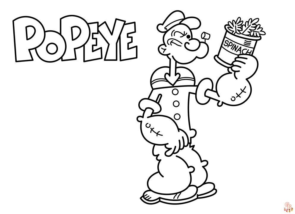 Popeye Coloring Pages 7