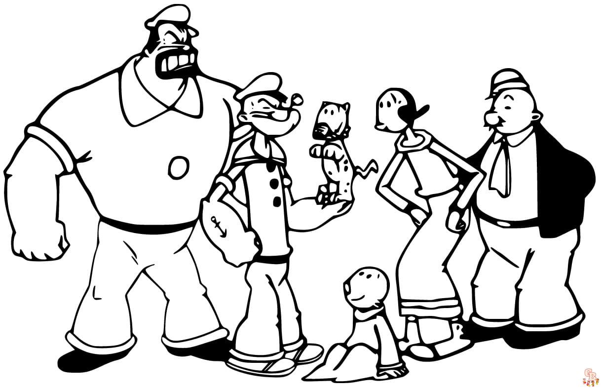Popeye Coloring Pages 8