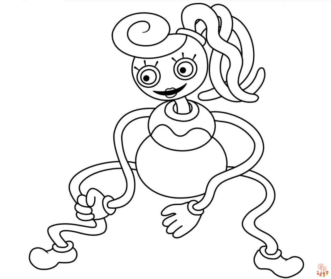 Desenhos de Personagens de Poppy Playtime para Colorir e Imprimir 
