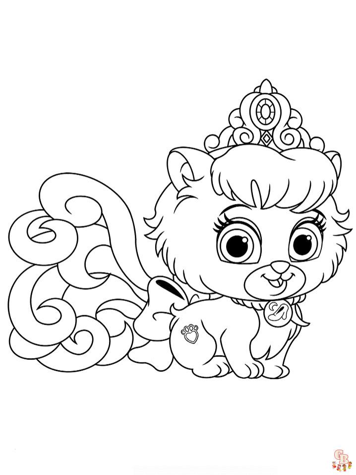 Desenhos para colorir Cachorro Princesa 3
