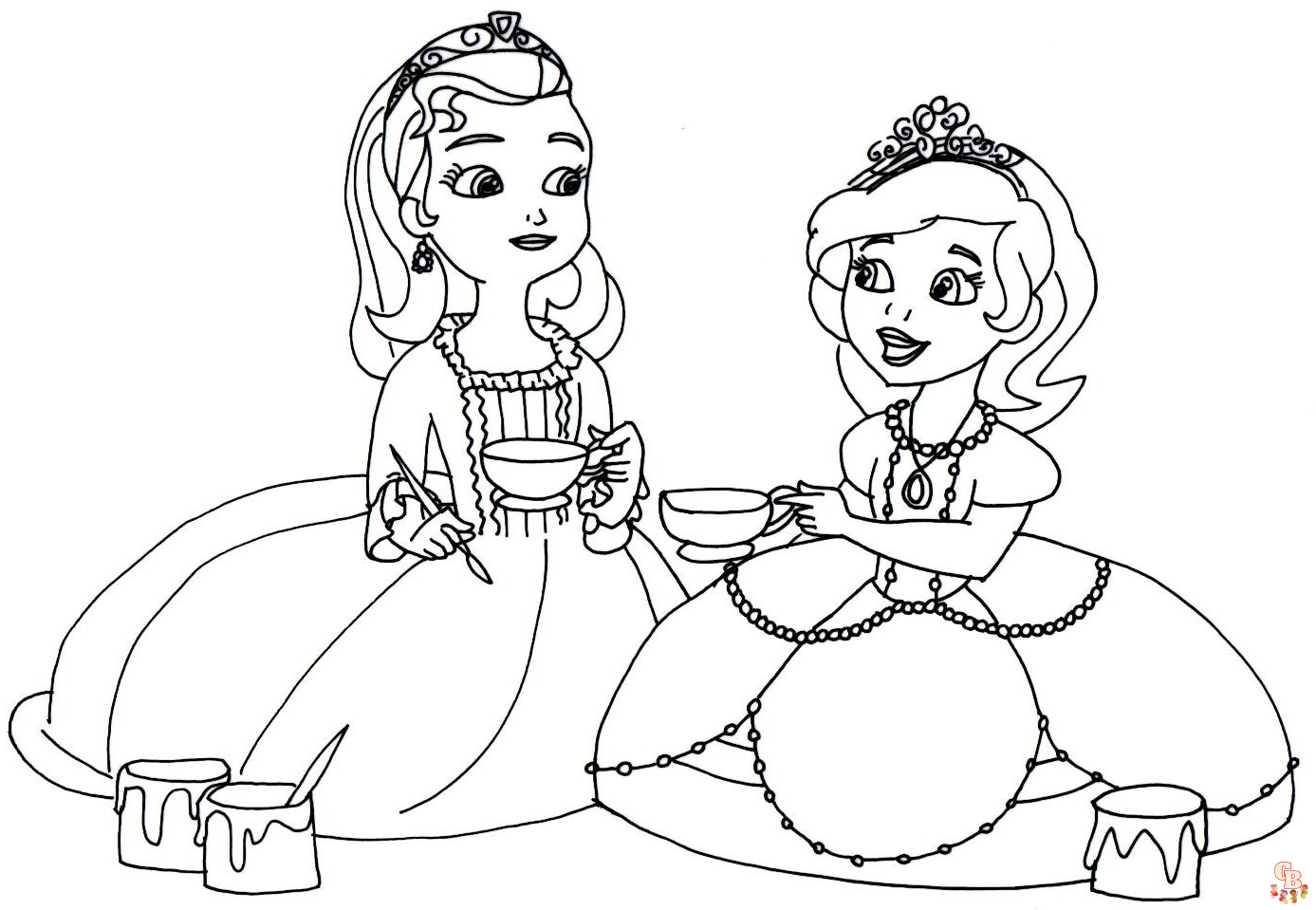 Free Printable Beautiful Princess Sofia Coloring Pages for Kids