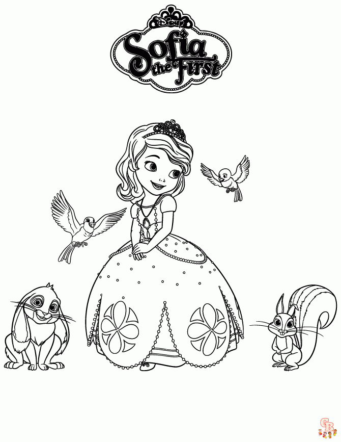 Sofia The First Coloring Pages 9902