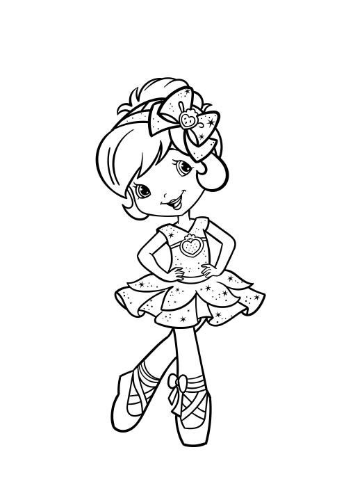Princess Strawberry Shortcake Coloring Pages - Printable for Kids