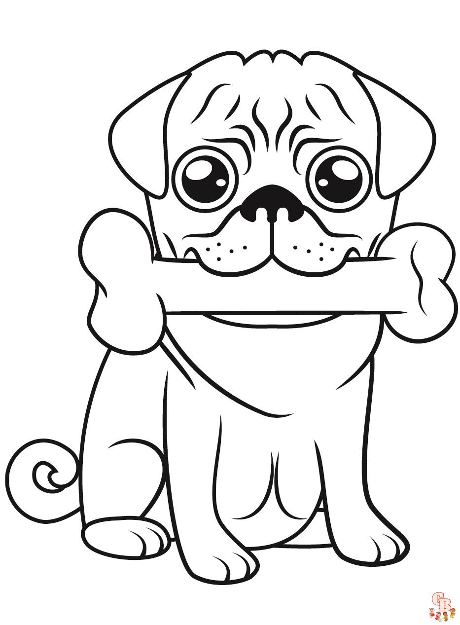 Pug Coloring Pages