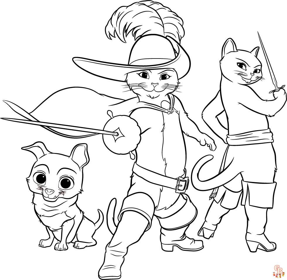 Puss in Boots Coloring Pages 3