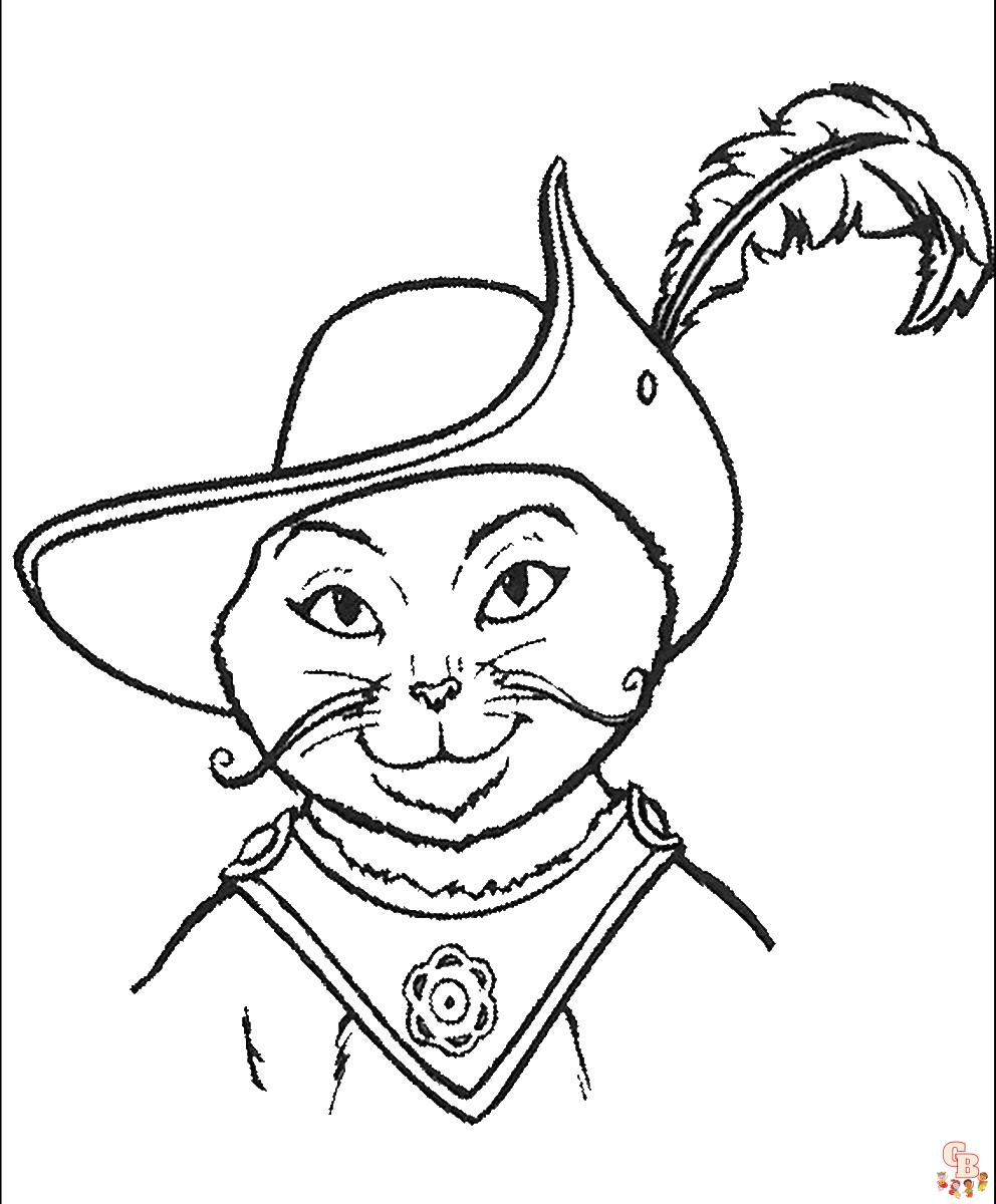 Puss in Boots Coloring Pages 4