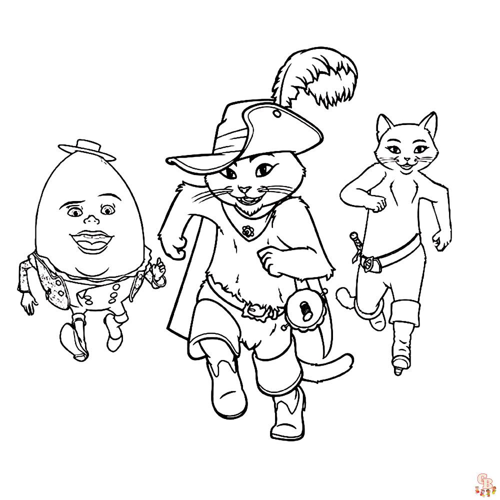 Puss in Boots Coloring Pages
