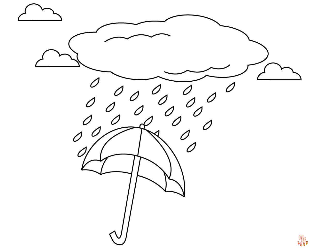 Rain Coloring Pages 5 1