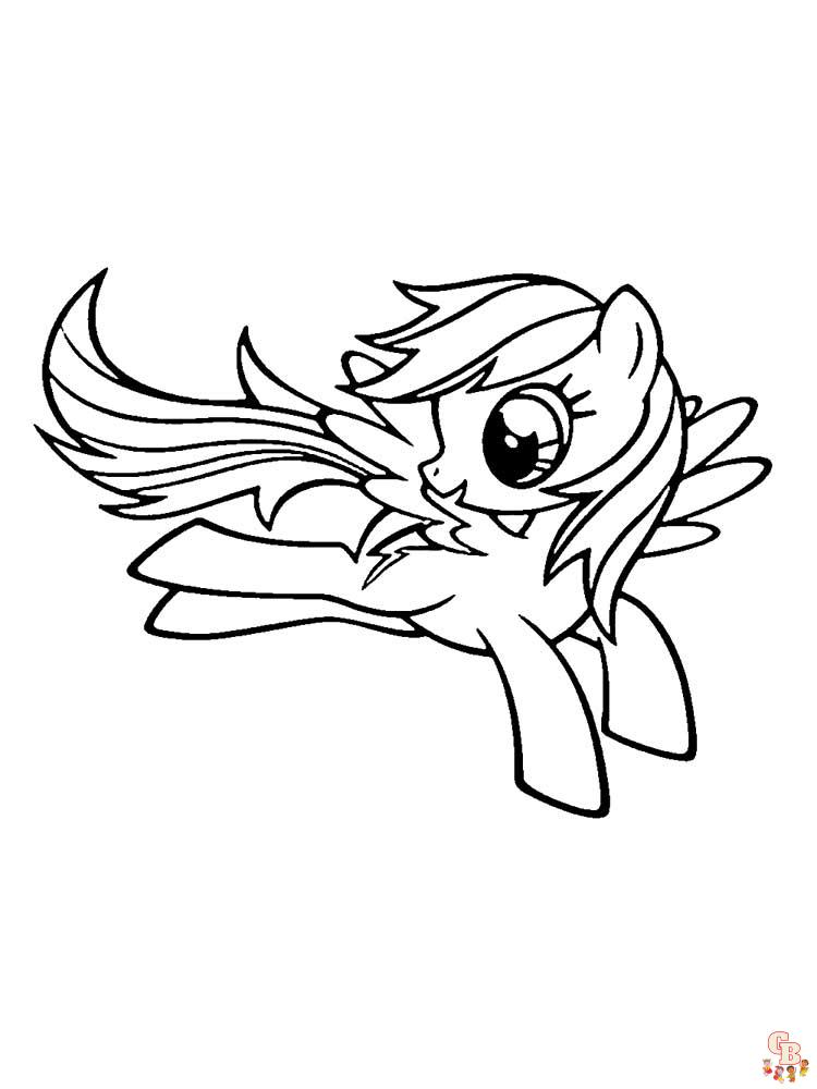 Rainbow Dash Coloring Pages 18