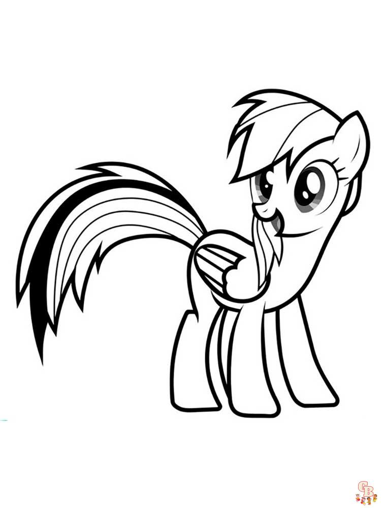 Rainbow Dash Coloring Pages 19