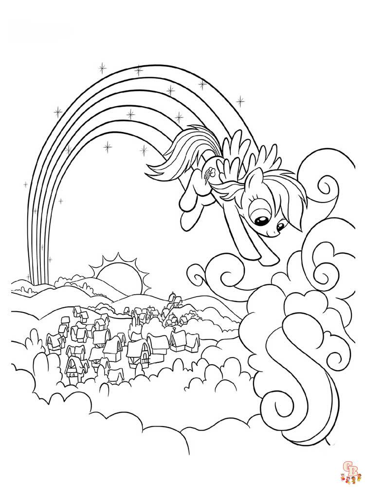 Rainbow Dash Coloring Pages 20