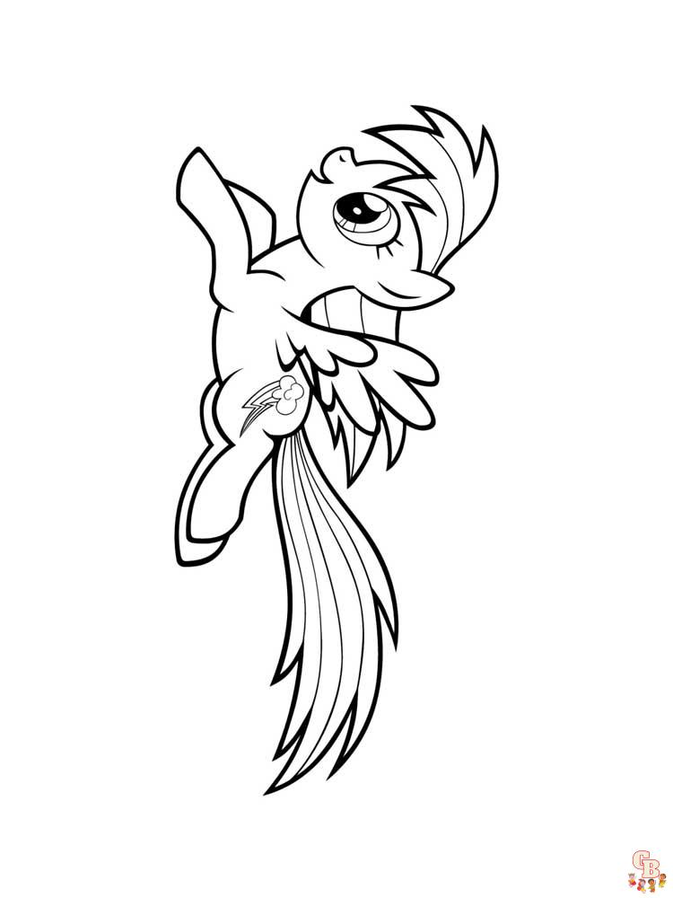 Rainbow Dash Coloring Pages 21