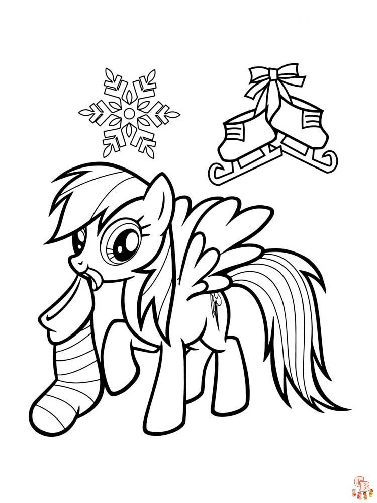 Rainbow Dash Coloring Pages 22